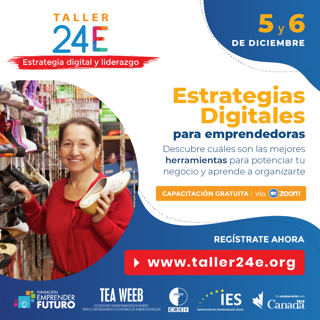 Taller 24E Estrategia digital y liderazgo Fundación Emprender Futuro