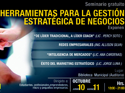 Seminario sobre gestión estratégica en la Casa del Emprendedor