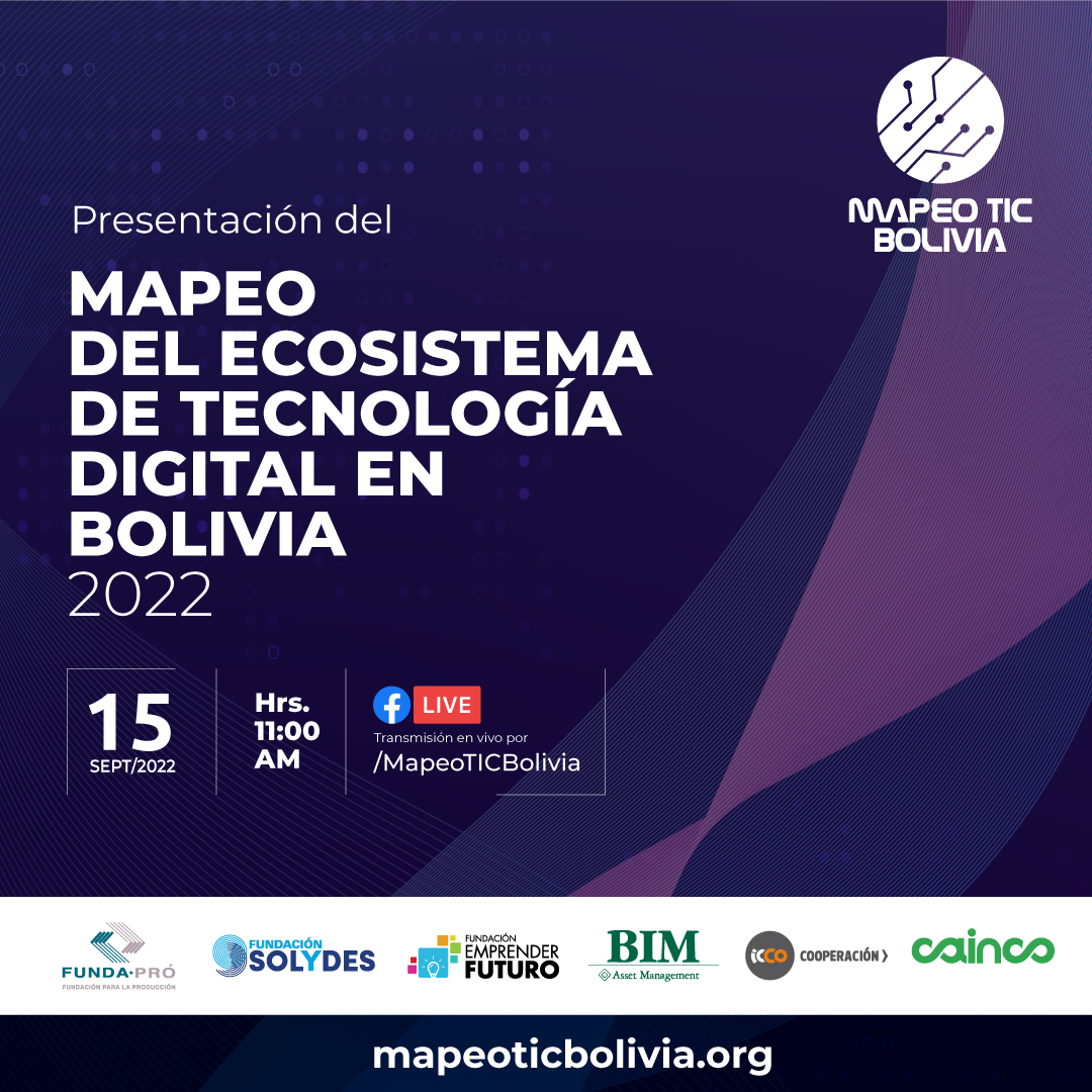 El Mapeo del Ecosistema de Tecnología Digital en Bolivia presentará una radiografía del estado de las startups