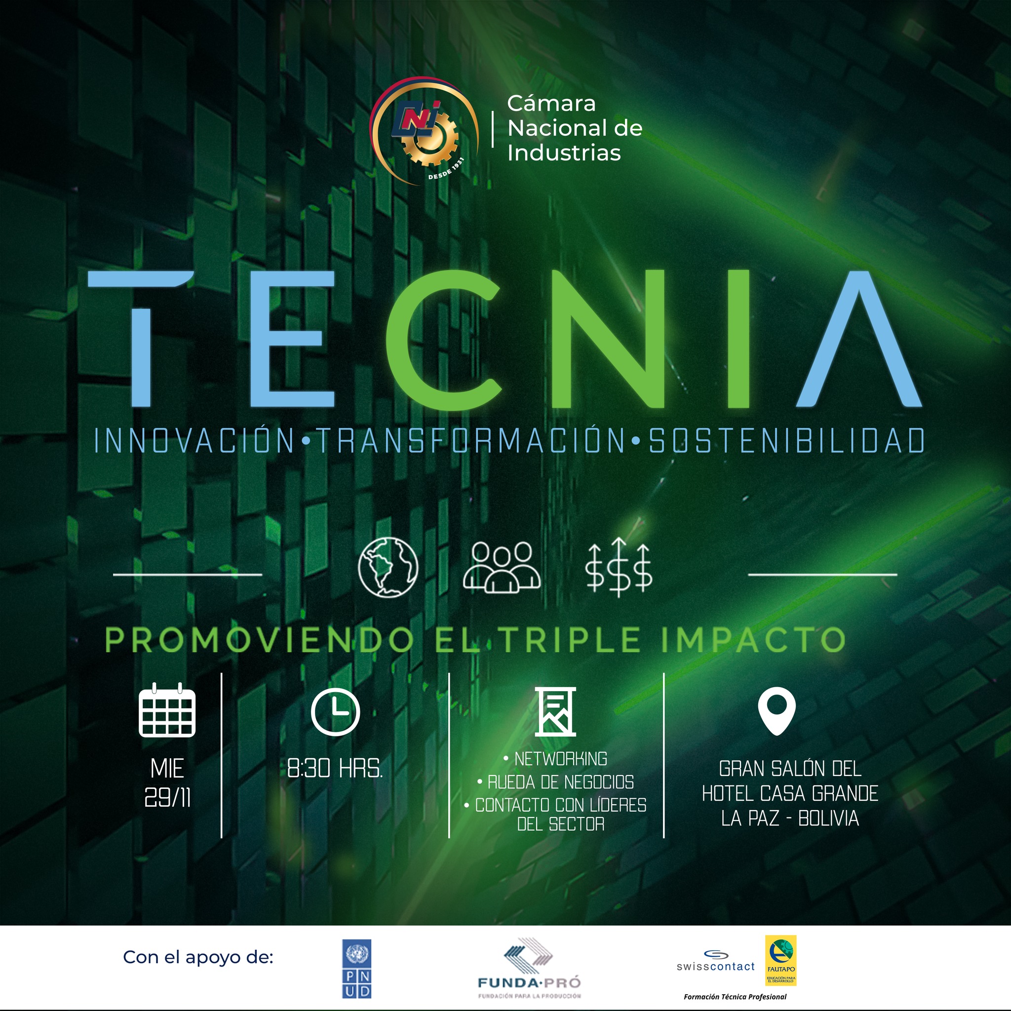TECNIA: Promoviendo el triple impacto