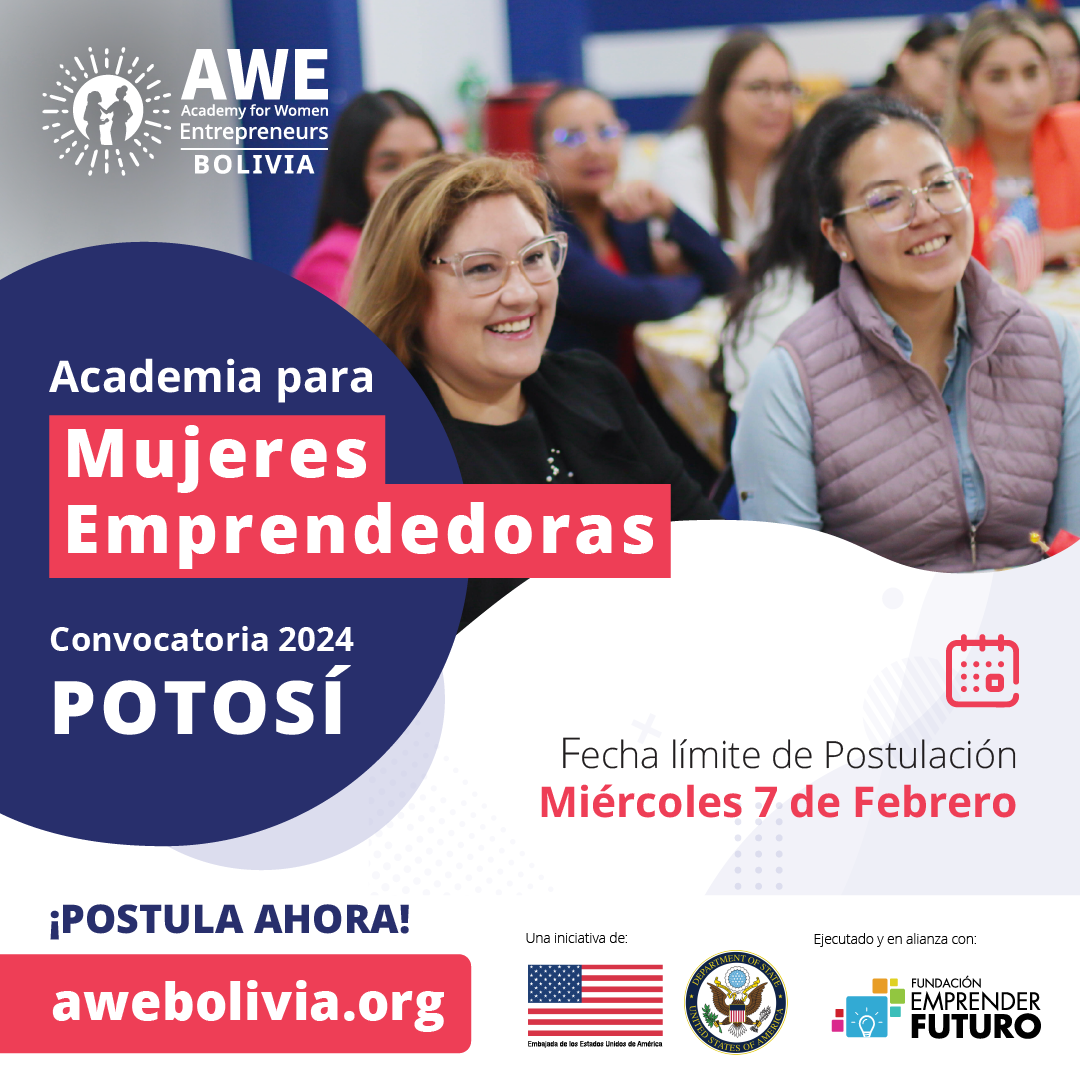 AWE Bolivia estará presente por primera vez en la Villa Imperial y beneficiará a las emprendedoras de esa ciudad